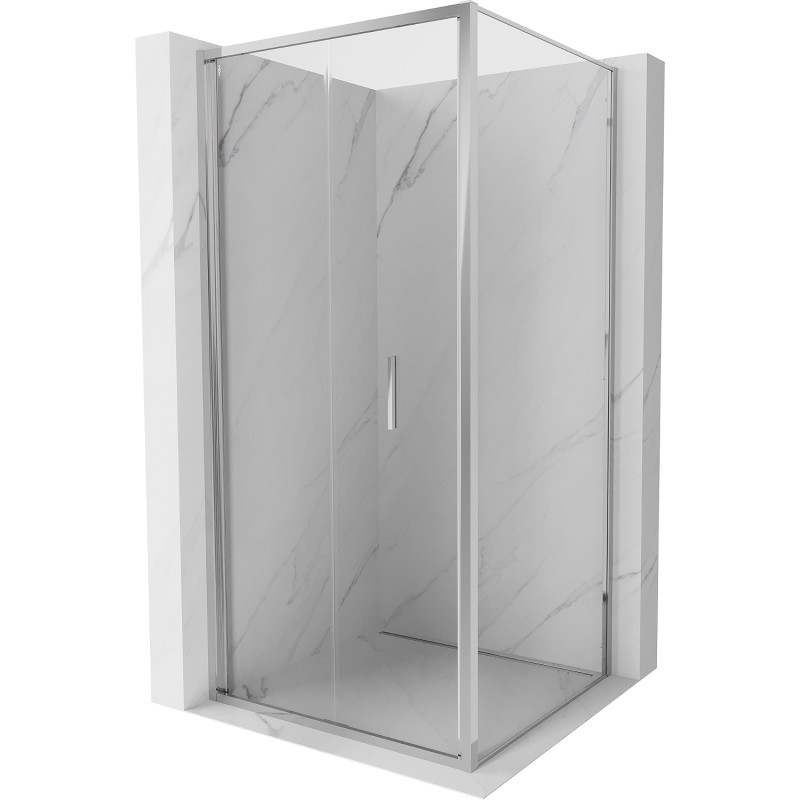 MEXEN/S Exo sprchový kout skládací dveře 100 x 100, transparent, chrom 816-100-100-01-00
