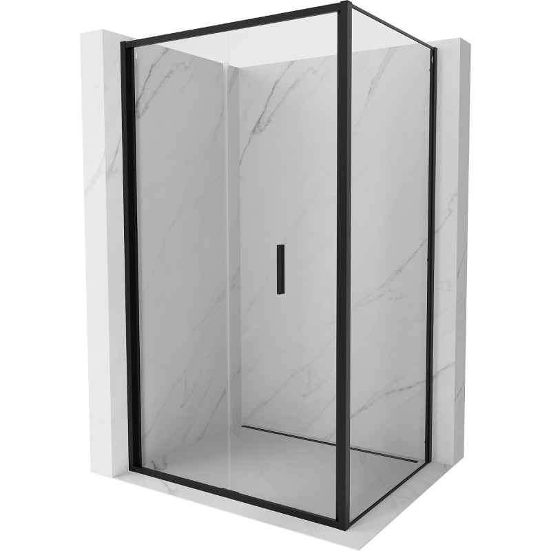 MEXEN/S Exo sprchový kout skládací dveře 85 x 100, transparent, černá 816-085-100-70-00