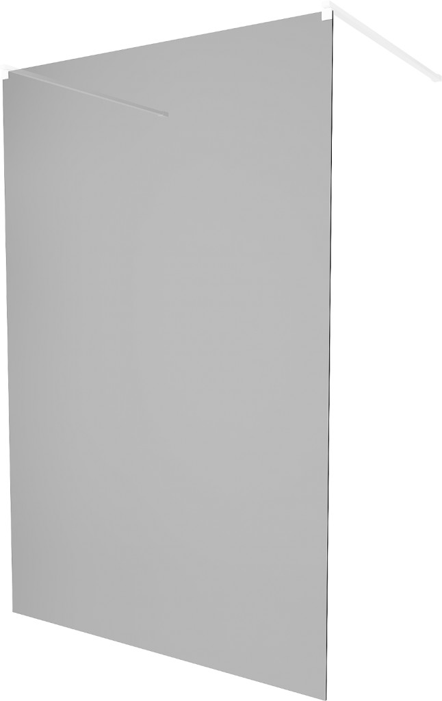 MEXEN/S KIOTO samostatně stojící sprchová zástěna 100 x 200, grafit 8 mm, bílá 800-100-002-20-40