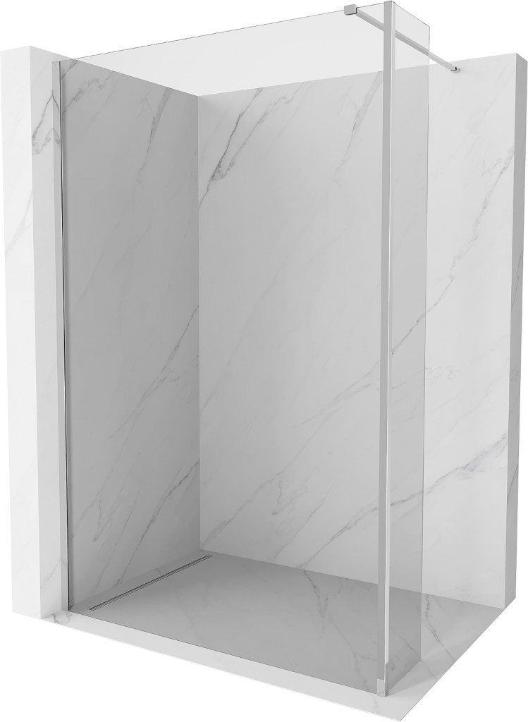 MEXEN/S Kioto Sprchová zástěna WALK-IN 115 x 40, transparent, chrom 800-115-212-01-00-040