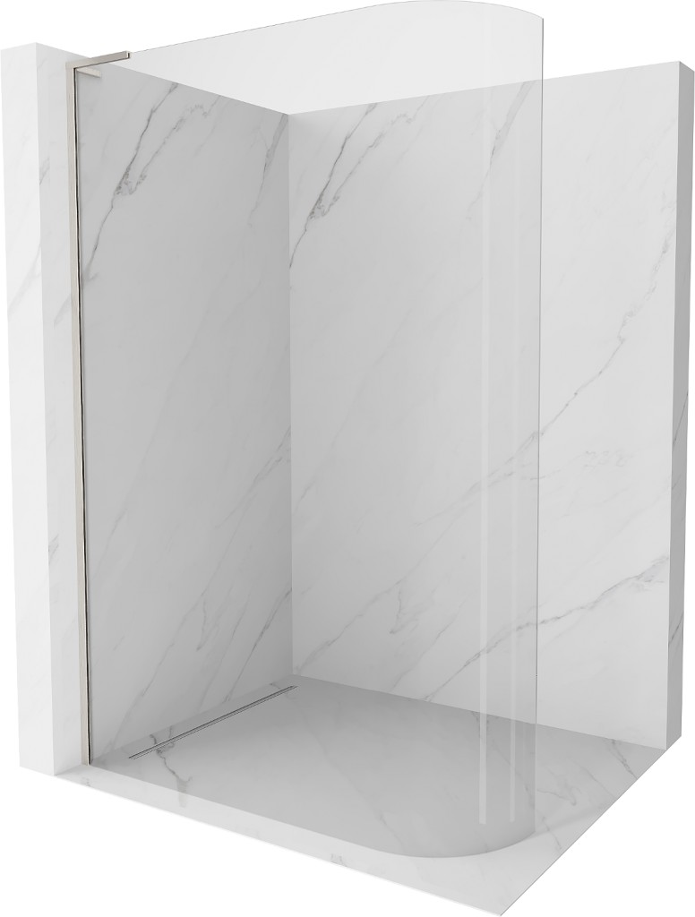 MEXEN/S KiotoL Sprchová zástěna WALK-IN Walk-in 120 x 200, transparent, nikl kartáčovaný 800-120-103-97-06