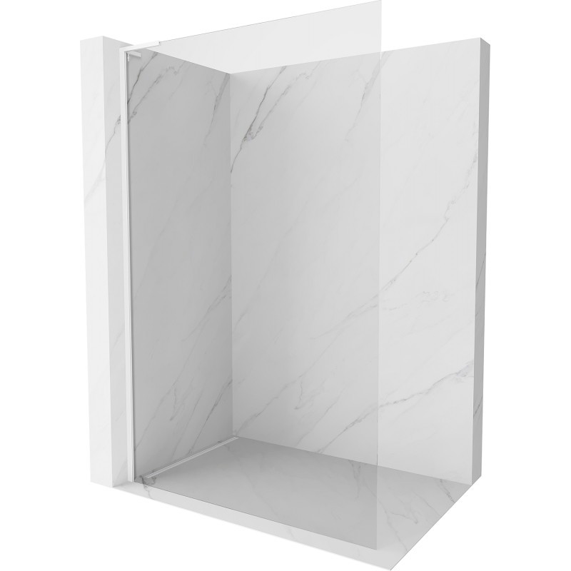 MEXEN/S Kioto-X L Sprchová zástěna WALK-IN 70 x 200, transparent 10 mm, bílá 800-070-107-20-00-X