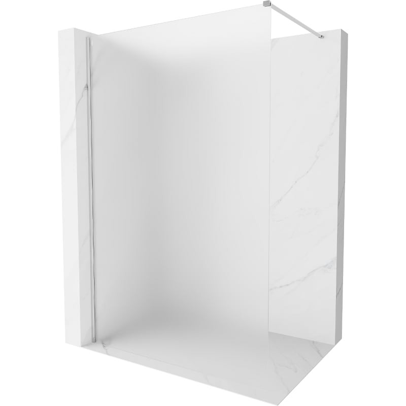 MEXEN/S Kioto-X Sprchová zástěna WALK-IN 50 x 200, dekor 10 mm, chrom 800-050-101-01-30-X