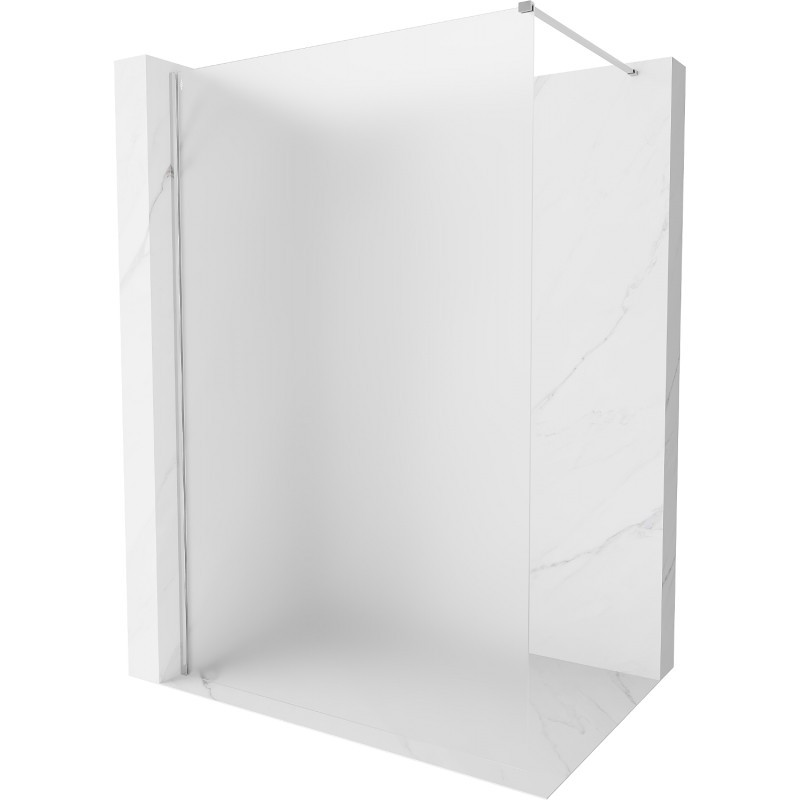 MEXEN/S Kioto-X Sprchová zástěna WALK-IN 80 x 200, dekor 10 mm, chrom 800-080-101-01-30-X