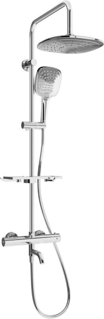 MEXEN/S KT17 vanový sloup s termostatickou baterií, chrom 779001793-00