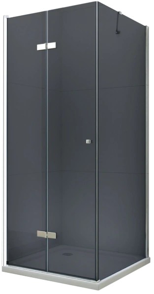 MEXEN/S LIMA sprchový kout 100x100, grafit, chrom 856-100-100-01-40