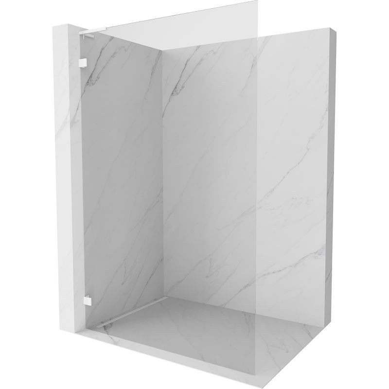 MEXEN/S Lunar L Sprchová zástěna WALK-IN levá 60 x 200, transparent 8 mm, bílá 830L-060-000-20-00-L