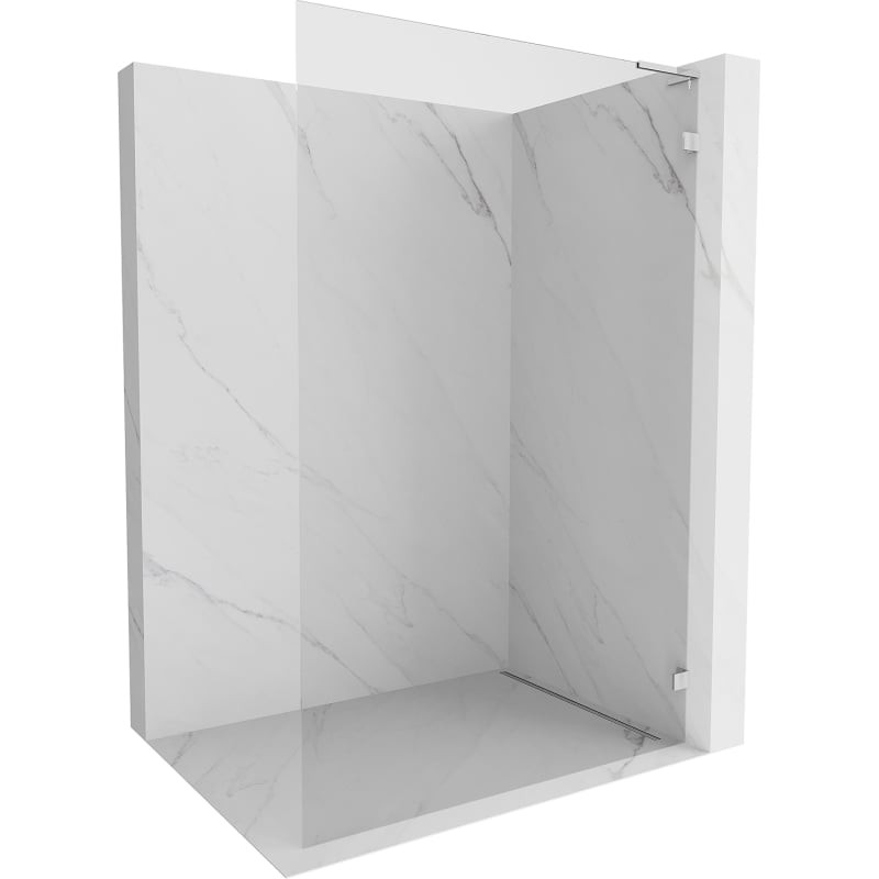 MEXEN/S Lunar L Sprchová zástěna WALK-IN pravá 110 x 200, transparent 8 mm, chrom 830L-110-000-01-00-P