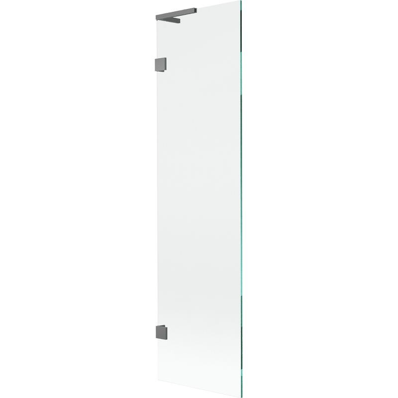 MEXEN/S Lunar L vanová zástěna FIX 50 x 150, transparent, grafit metal 897L-050-000-95-00