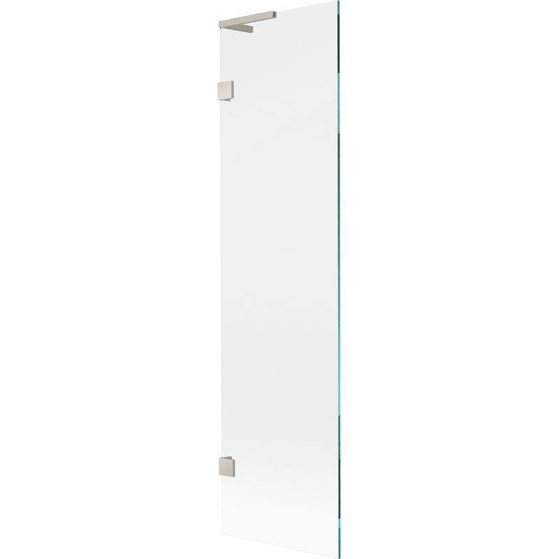 MEXEN/S Lunar L vanová zástěna FIX 50 x 150, transparent, nikl kartáčovaný 897L-050-000-97-00