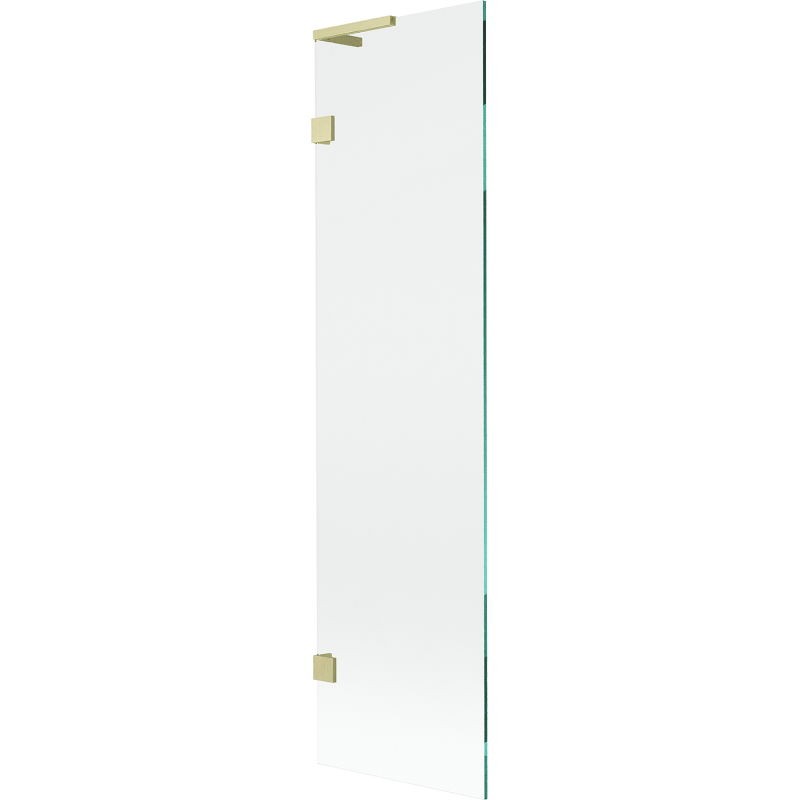 MEXEN/S Lunar L vanová zástěna FIX 50 x 150, transparent, zlatá kartáčovaná 897L-050-000-55-00