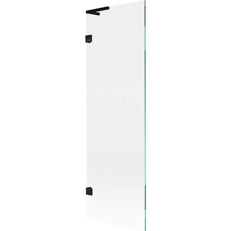 MEXEN/S Lunar L vanová zástěna FIX 60 x 150, transparent, černá 897L-060-000-70-00