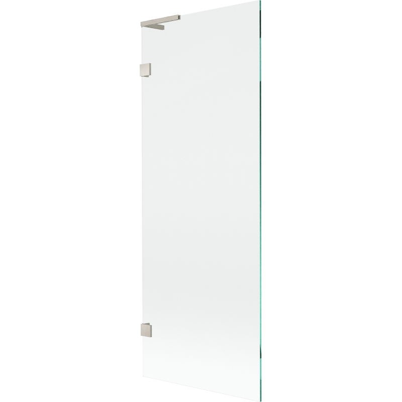 MEXEN/S Lunar L vanová zástěna FIX 70 x 150, transparent, nikl kartáčovaný 897L-070-000-97-00