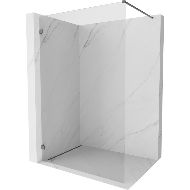 MEXEN/S Lunar Sprchová zástěna WALK-IN levá 60 x 200, transparent 8 mm, grafit metal 830-060-000-95-00-L