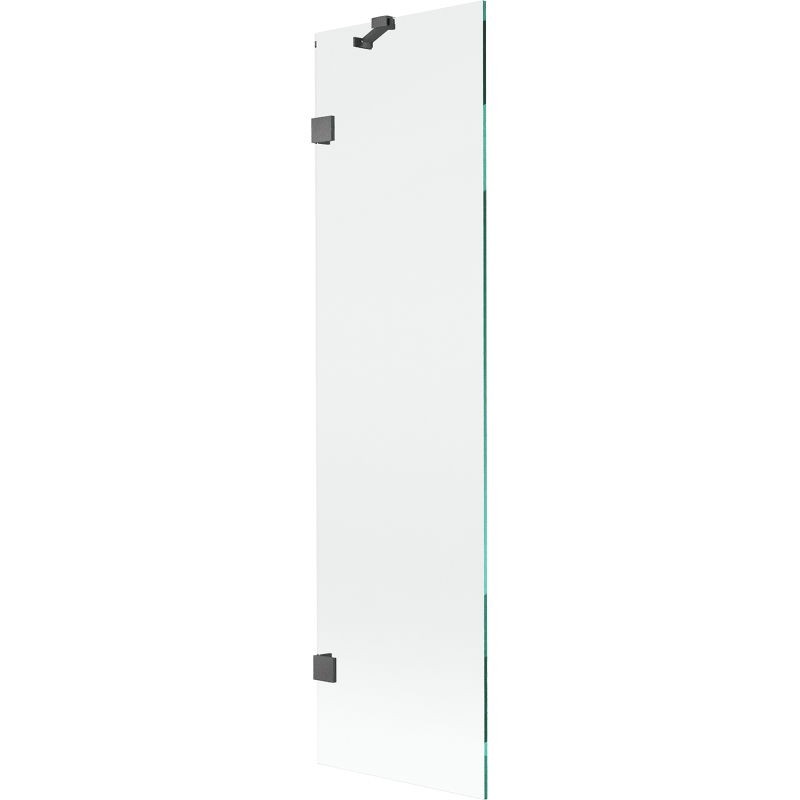 MEXEN/S Lunar vanová zástěna FIX 50 x 150, transparent, grafit kartáčovaná 897-050-000-66-00