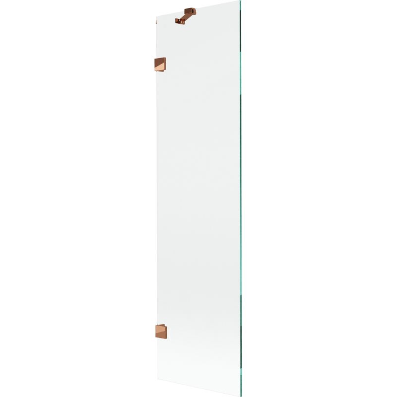 MEXEN/S Lunar vanová zástěna FIX 50 x 150, transparent, růžové zlato 897-050-000-60-00