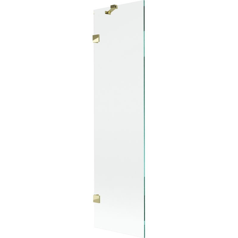 MEXEN/S Lunar vanová zástěna FIX 50 x 150, transparent, zlatá 897-050-000-50-00
