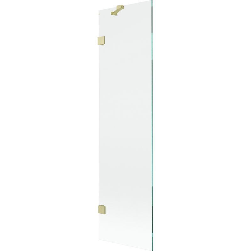 MEXEN/S Lunar vanová zástěna FIX 50 x 150, transparent, zlatá kartáčovaná 897-050-000-55-00