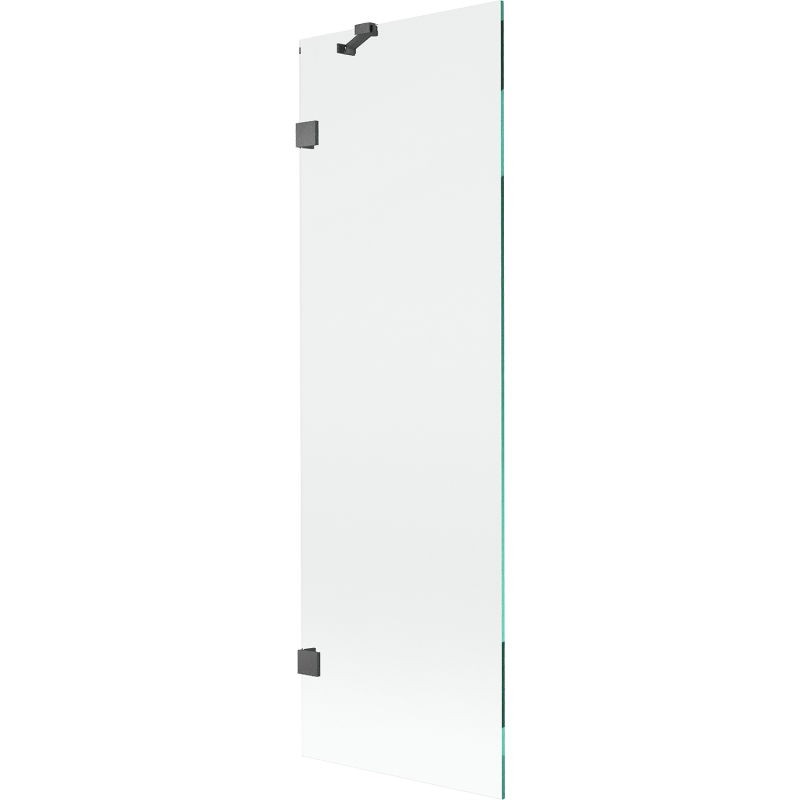MEXEN/S Lunar vanová zástěna FIX 60 x 150, transparent, grafit kartáčovaná 897-060-000-66-00