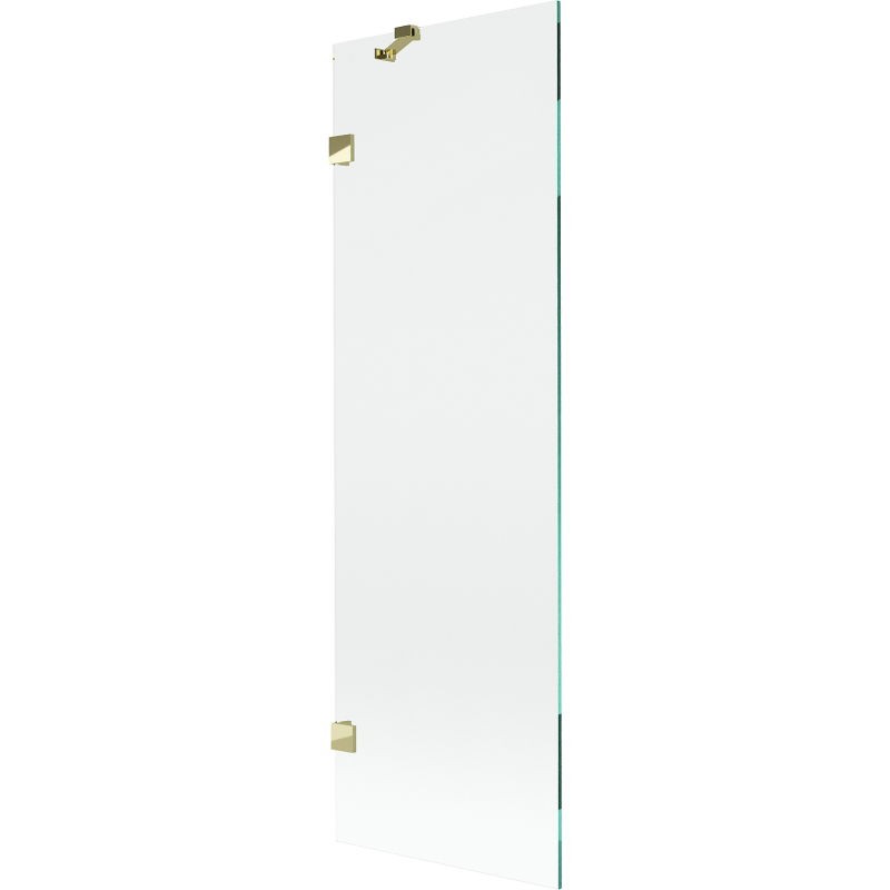 MEXEN/S Lunar vanová zástěna FIX 60 x 150, transparent, zlatá 897-060-000-50-00