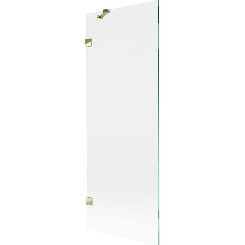 MEXEN/S Lunar vanová zástěna FIX 70 x 150, transparent, zlatá 897-070-000-50-00