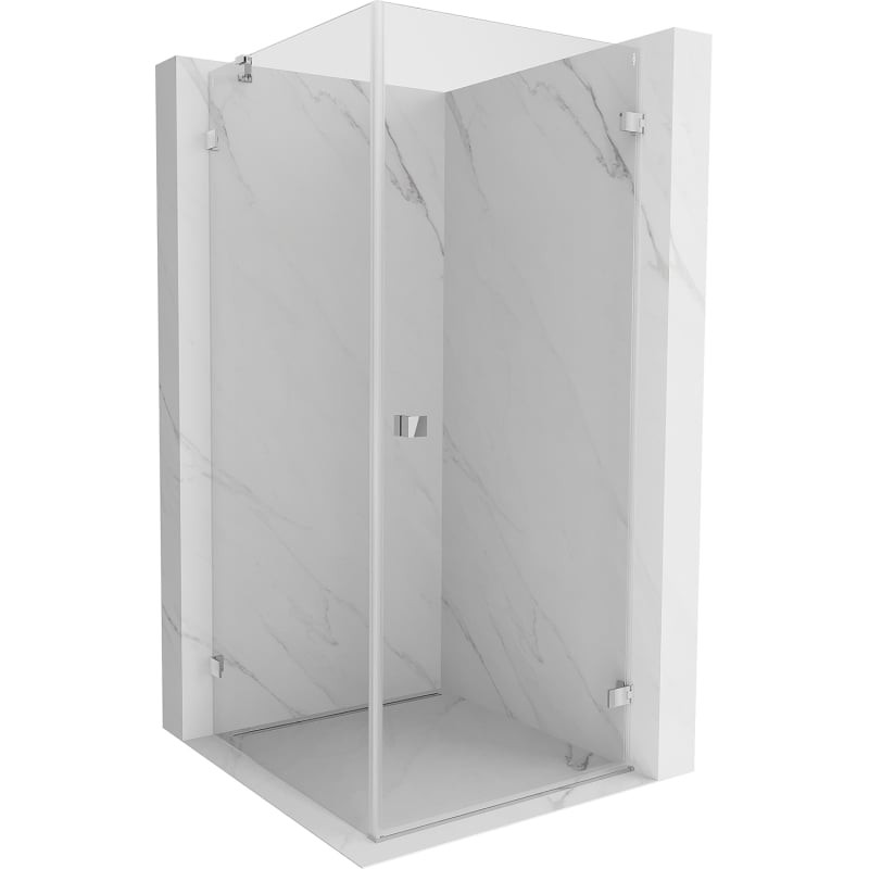 MEXEN/S Lunar-B sprchový kout dveře křídlové pravá 70 x 70, transparent, chrom 832-070-070-01-00-P