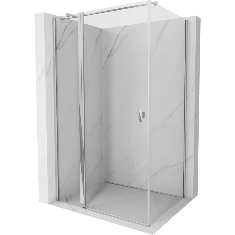 MEXEN/S Mist T sprchový kout dveře křídlové 100 x 95, transparent, chrom 8A4T-100-095-01-00