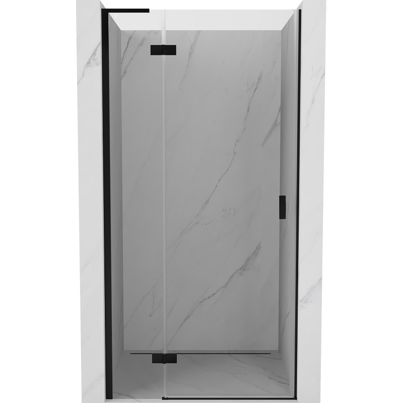 MEXEN/S Mist-H L sprchové dveře křídlové levé 80, transparent, černá 8A5L-080-000-70-00-L