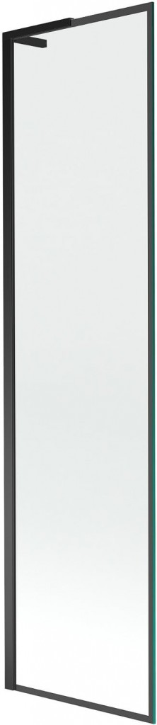 MEXEN/S Next L vanová zástěna FIX 50 x 150, černá vzor, černá 895-050-000-03-70-70
