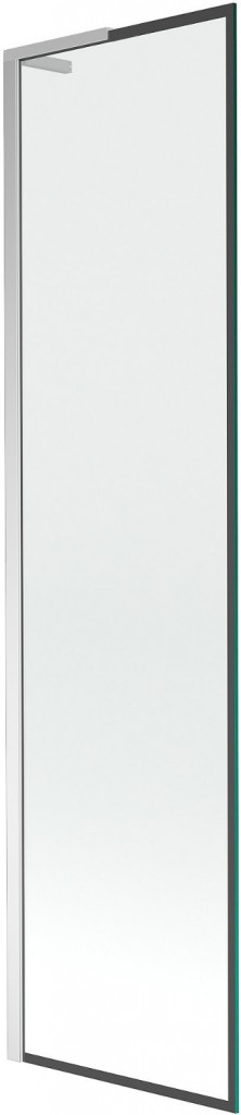 MEXEN/S Next L vanová zástěna FIX 50 x 150, černá vzor, chrom 895-050-000-03-70-01