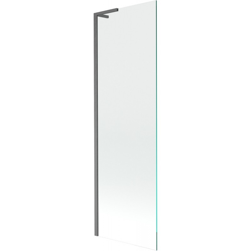 MEXEN/S Next L vanová zástěna FIX 60 x 150, transparent, grafit kartáčovaná 895-060-000-03-00-66