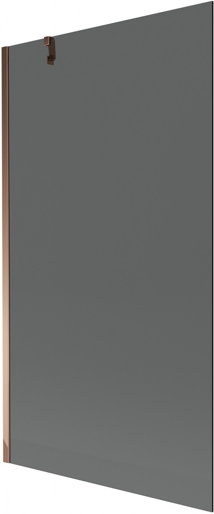 MEXEN/S Next vanová zástěna FIX 100 x 150, grafit, růžové zlato 895-100-000-00-40-60