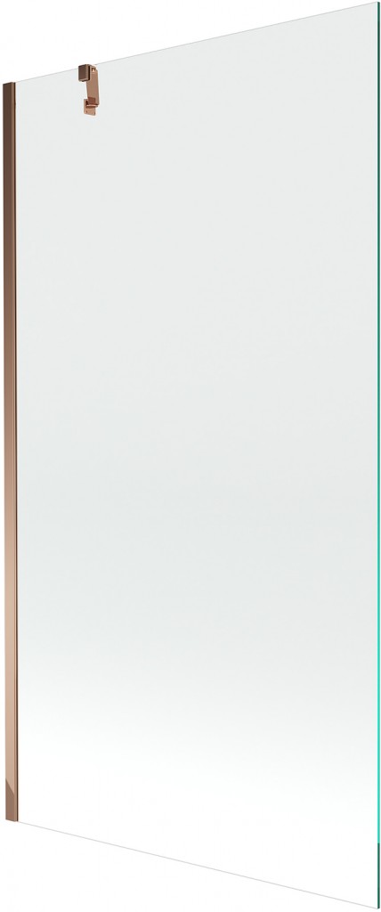 MEXEN/S Next vanová zástěna FIX 100 x 150, transparent, růžové zlato 895-100-000-00-00-60