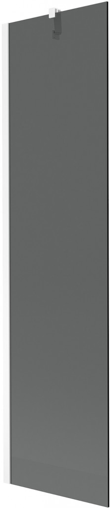 MEXEN/S Next vanová zástěna FIX 50 x 150, grafit, bílá 895-050-000-00-40-20