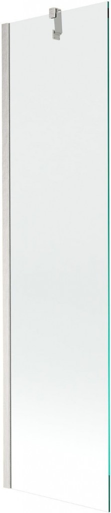 MEXEN/S Next vanová zástěna FIX 50 x 150, transparent, nikl kartáčovaná 895-050-000-00-00-97