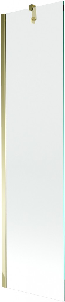 MEXEN/S Next vanová zástěna FIX 50x150, transparent, zlatá 895-050-000-00-00-50