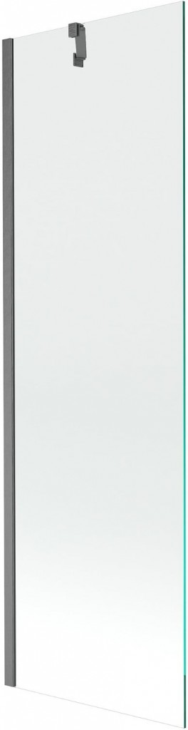 MEXEN/S Next vanová zástěna FIX 60 x 150, transparent, grafit kartáčovaná 895-060-000-00-00-66