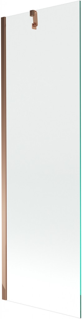 MEXEN/S Next vanová zástěna FIX 60x150, transparent, růžové zlato 895-060-000-00-00-60