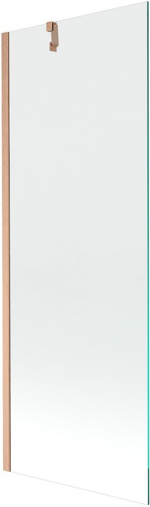 MEXEN/S Next vanová zástěna FIX 70 x 150, transparent, měď kartáčovaná 895-070-000-00-00-65