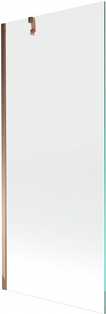 MEXEN/S Next vanová zástěna FIX 80x150, transparent, růžové zlato 895-080-000-00-00-60