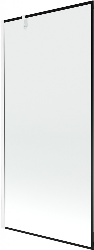MEXEN/S Next vanová zástěna FIX 90 x 150, černá dekor, bílá 895-090-000-00-70-20
