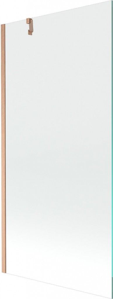 MEXEN/S Next vanová zástěna FIX 90 x 150, transparent, měď kartáčovaná 895-090-000-00-00-65