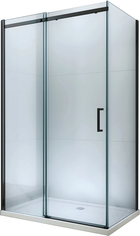 MEXEN/S OMEGA sprchový kout 110x70, transparent, černá 825-110-070-70-00