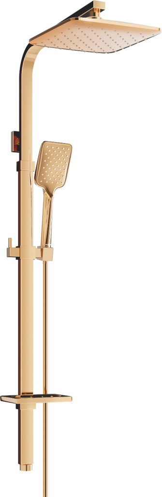 MEXEN/S Q62 sprchový set růžové zlato 798626295-60