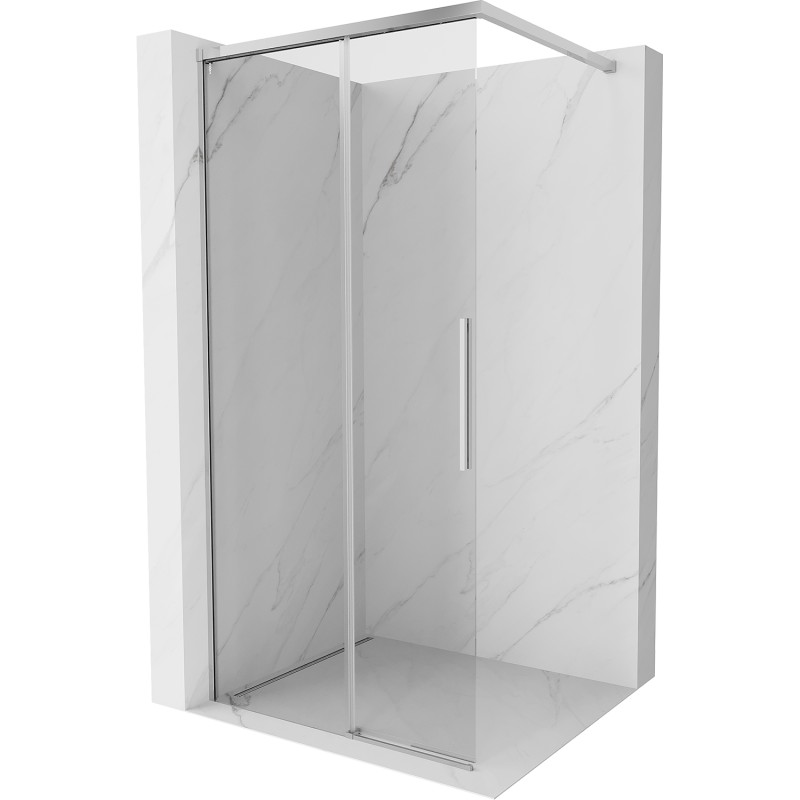 MEXEN/S Rox Sprchová zástěna WALK-IN 90 x 200, transparent 8 mm, chrom 8C2-090-003-01-00