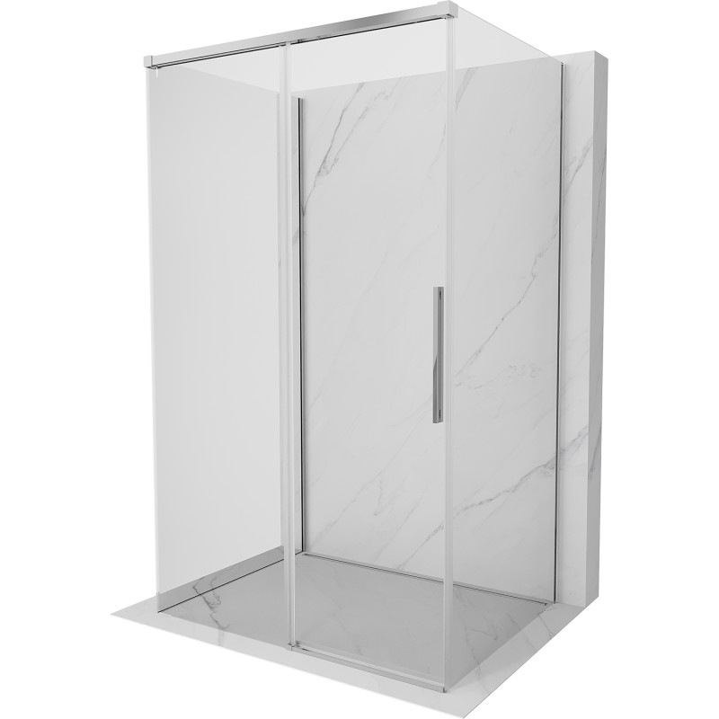 MEXEN/S Rox-3S sprchový kout 3 stěnný , posuvný 90 x 75, transparent, chrom 8C2-090-075-01-00-3S