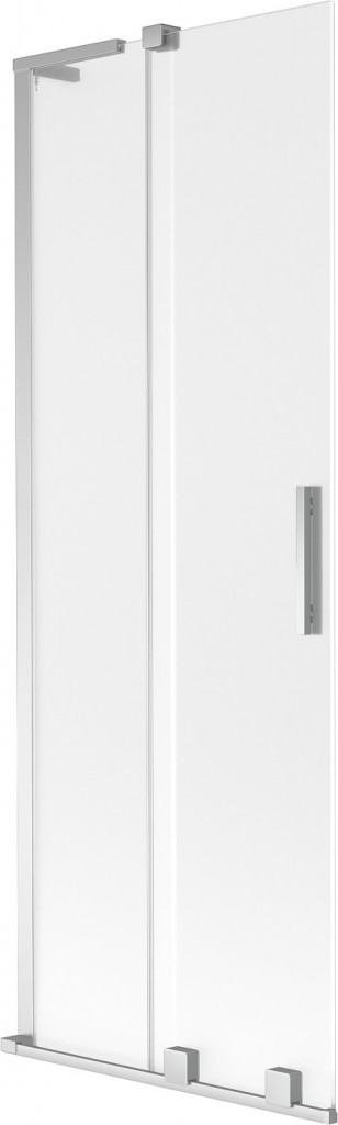 MEXEN/S Velar L dvoukřídlá posuvná vanová zástěna 70 x 150, dekor, chrom 896-070-003-31-01