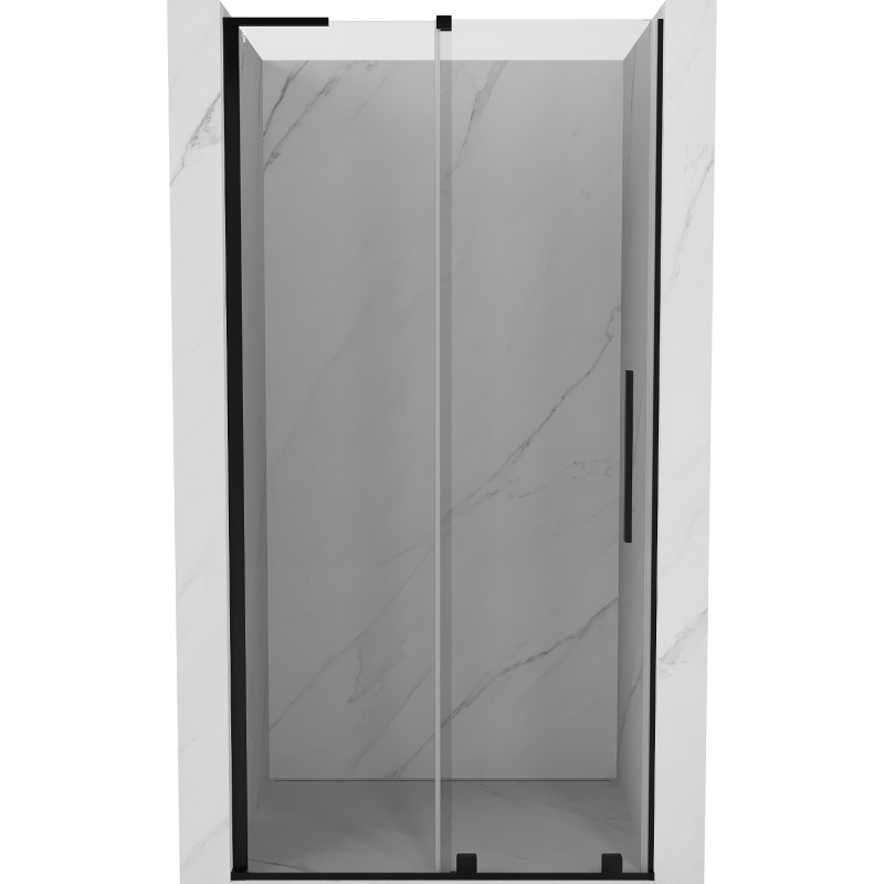 MEXEN/S Velar L posuvné sprchové dveře 100, transparent, černá 871-100-003-01-70