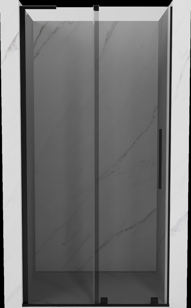 MEXEN/S Velar L posuvné sprchové dveře 110, grafit, černá 871-110-003-41-70