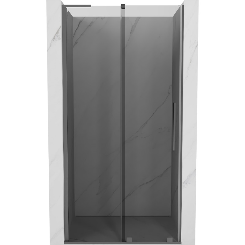 MEXEN/S Velar L posuvné sprchové dveře 110, grafit, grafit metal 871-110-003-41-95